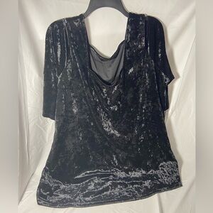 Catherines burnout velvet grunge goth witchy women’s plus sized tunic 3X
